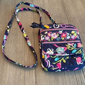 Vera Bradley hipster bag in Ribbons pattern.